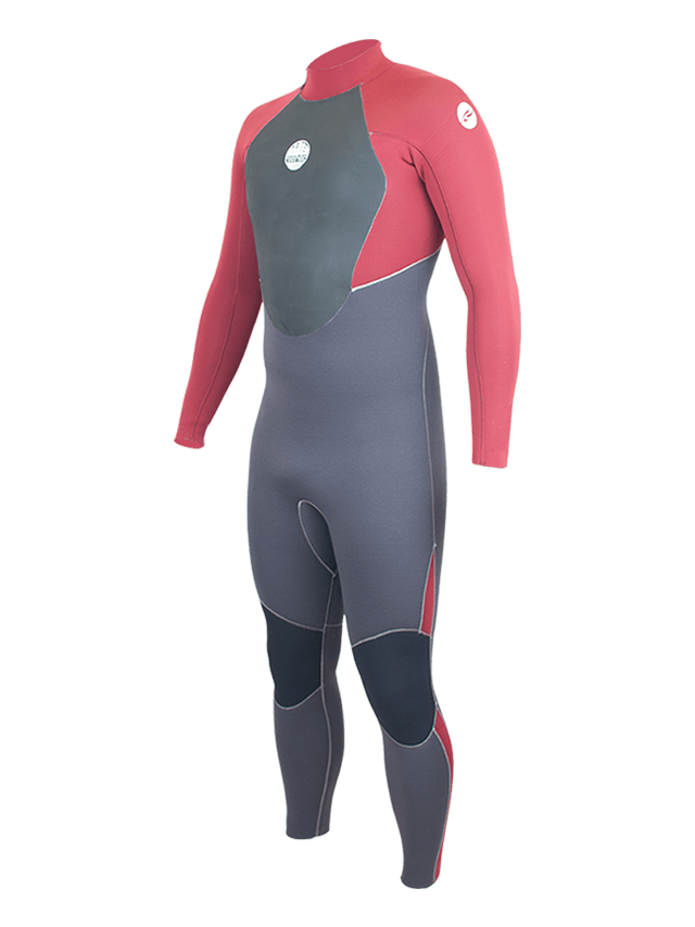 Alder Mens Stealth 3/2 Wetsuit - Red
