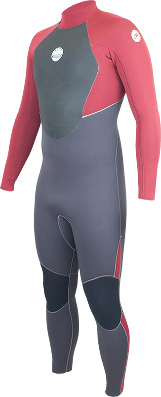 Alder Mens Stealth 4/3 Wetsuit - Red-Mens Wetsuits-troggs.com