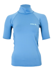 Alder Girls Cruz Short Sleeve Rash Vest - Blue