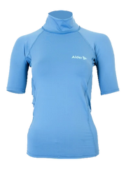 Alder Womens Cruz Short Sleeve Rash Vest - Light Blue
