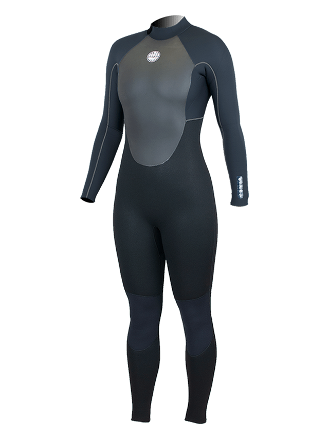 Alder Womens Stealth 5/4/3 Wetsuit - Black