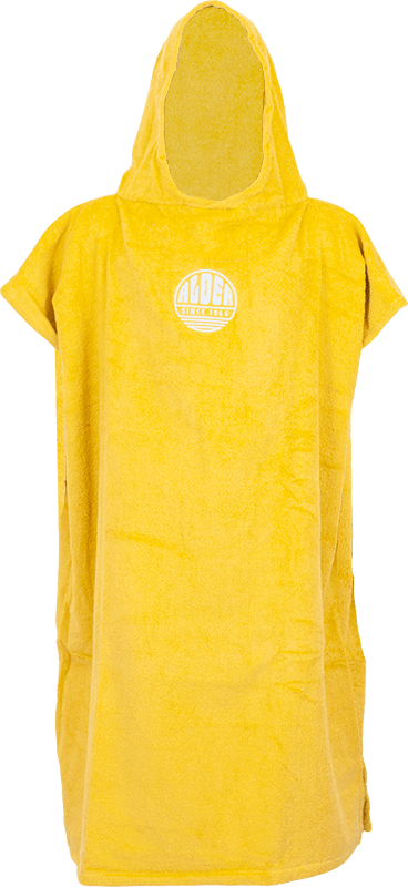 Alder Youth Heavy Terry Towelling Poncho - Mustard-Towelling Ponchos-troggs.com