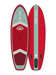 Ari'i Nui H Lite Bullet 9'6" Inflatable Stand Up Paddle Board - Moss/Red - Save £150
