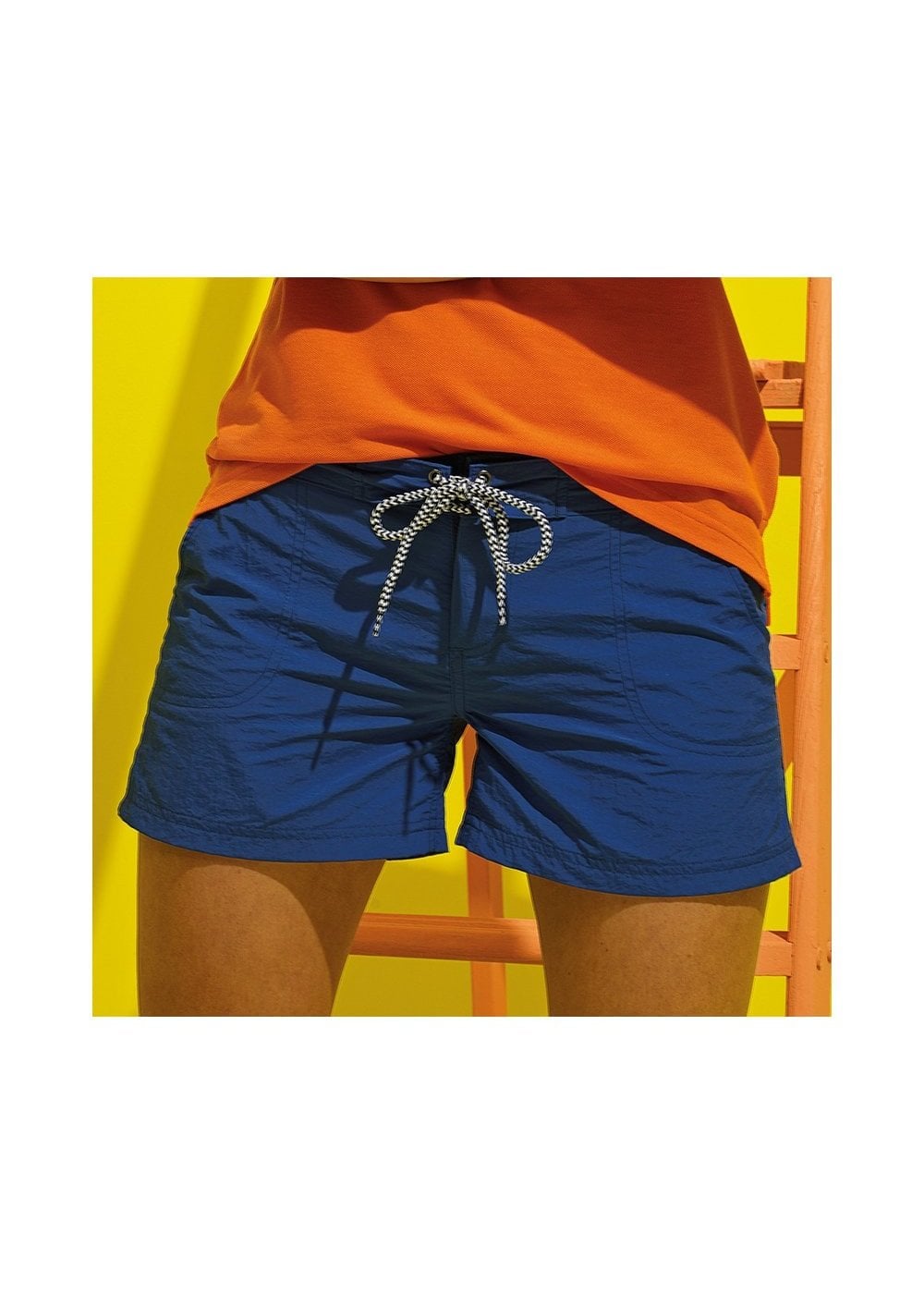 Asquith & Fox Womens Swim Short - Royal/Navy-Shorts-troggs.com