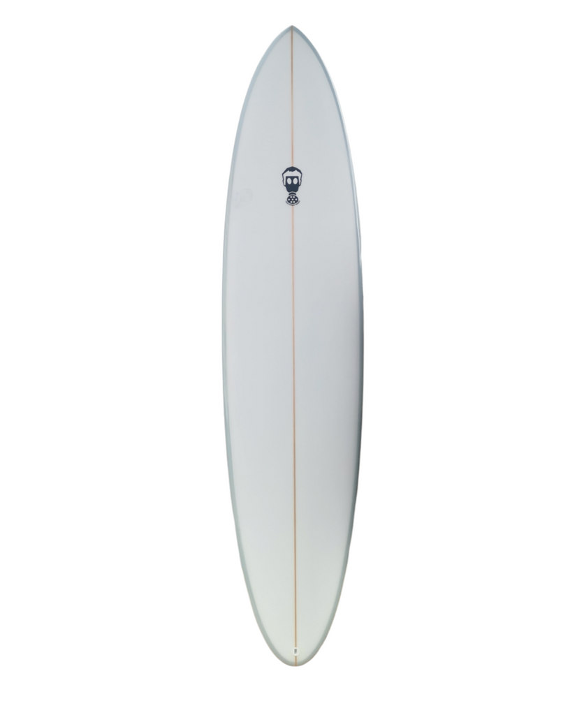 Mark Phipps One Bad Egg 7'6 Surfboard Futures - Baby Blue Rails
