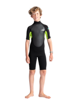 C-Skins Junior Element 3/2 Shorty - Black/Lime/Multi