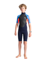 C-Skins Junior Element 3/2 Shorty - Slate/Orange/Blue