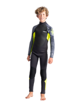 C-Skins Junior Element 3/2 Wetsuit - Anthracite/Yellow/Black Tie-Dye