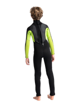 C-Skins Junior Element 3/2 Wetsuit - Black/Lime/Multi
