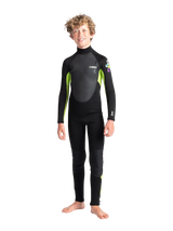 C-Skins Junior Element 3/2 Wetsuit - Black/Lime/Multi