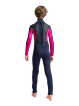 C-Skins Junior Element 3/2 Wetsuit - Slate/Magenta/Multi