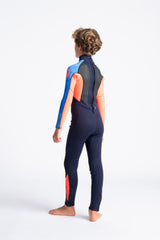 C-Skins Junior Element 3/2 Wetsuit - Slate/Red/Blue Tie-Dye-Kids Wetsuits-troggs.com