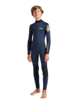 C-Skins Junior NuWave Element 3/2 Wetsuit  - Bluestone/Slate/Multi