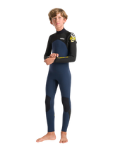 C-Skins Junior NuWave Legend 4/3 Wetsuit - Bluestone/Slate/Multi