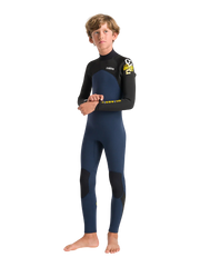 C-Skins Junior NuWave Legend 4/3 Wetsuit - Bluestone/Slate/Multi