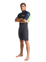 C-Skins Mens Element 3/2 Shorty - Black/Lime