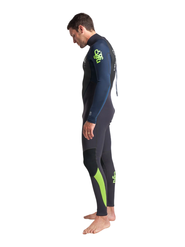 C-Skins Mens Element 3/2 Wetsuit - Anthracite/Slate/Lime