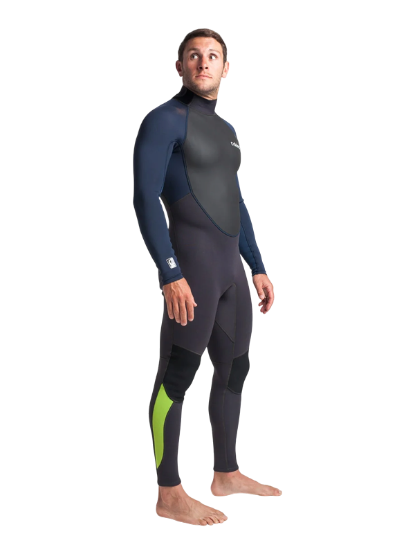 C-Skins Mens Element 3/2 Wetsuit - Anthracite/Slate/Lime