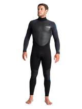 C-Skins Mens Element 3/2 Wetsuit - Black/Anthracite/Cyan