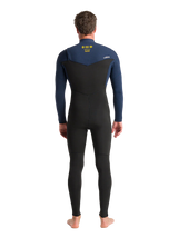 C-Skins Mens NuWave Session 3/2 Chest Zip Wetsuit - Bluestone/Black X/Saffron