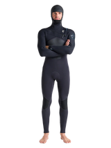 C-Skins Mens ReWired 5/4 Hooded Wetsuit - Anthracite/ Black X/ Petrol