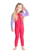 C-Skins Toddler C-Kid Front Zip Wetsuit - Coral/Lilac/Bright Coral