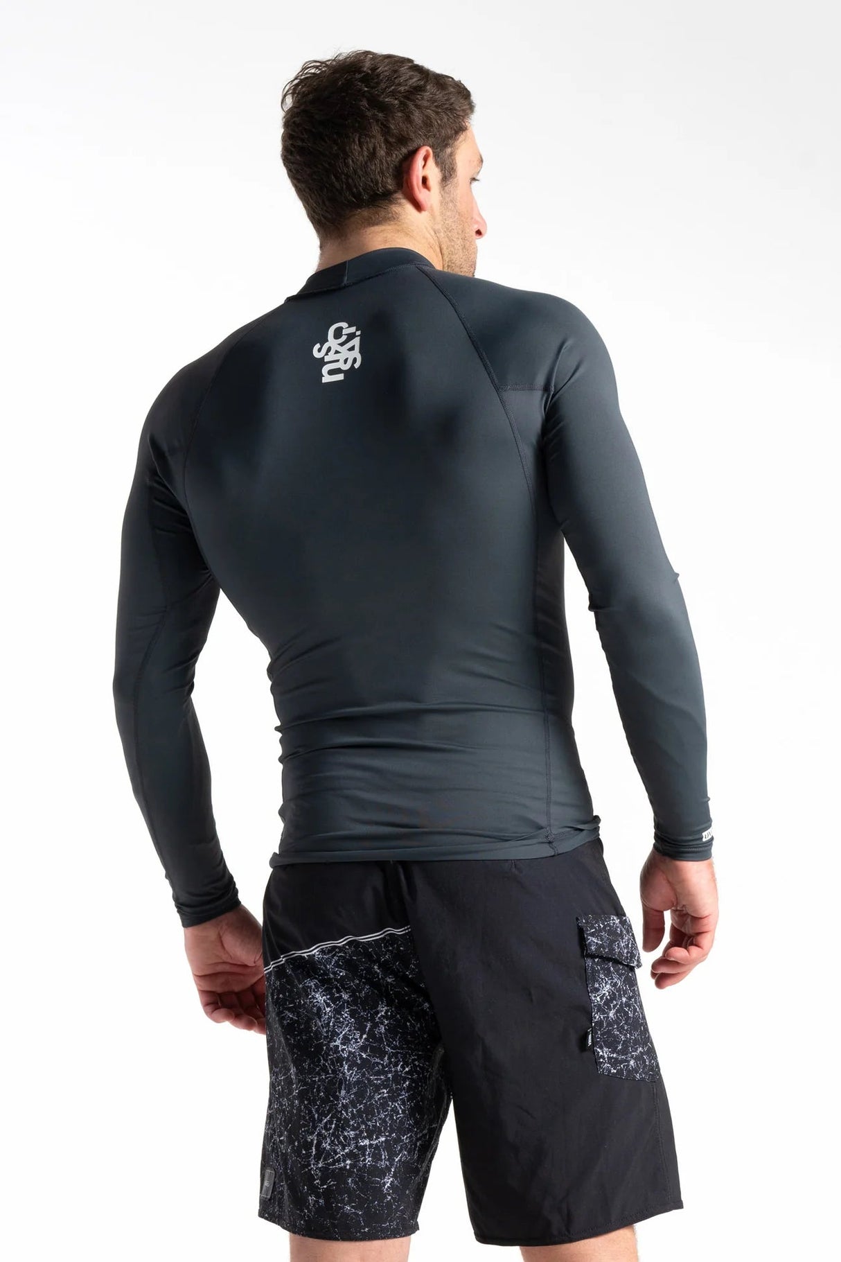 C-Skins UV Basics Long Sleeve Rash Vest - Anthracite-Rash Vests & Thermal Vests-troggs.com
