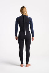 C-Skins Womens NuWave Element 3/2 Wetsuit - Black/Slate/Saffron-Womens Wetsuits-troggs.com
