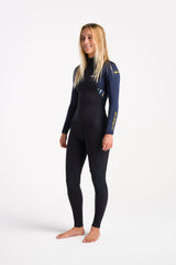 C-Skins Womens NuWave Element 3/2 Wetsuit - Black/Slate/Saffron-Womens Wetsuits-troggs.com