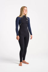 C-Skins Womens NuWave Element 3/2 Wetsuit - Black/Slate/Saffron-Womens Wetsuits-troggs.com