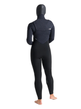 C-Skins Womens ReWired 6/5 Hooded Wetsuit - Black X Shade/ Crimson