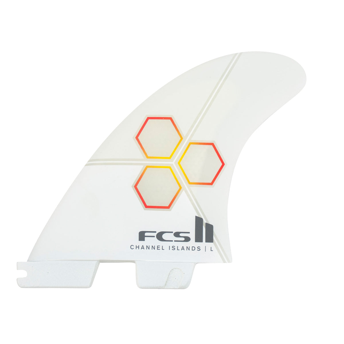 FCS 2 Al Merrick Reactor PC Tri Quad Retail Fins - White/Flame
