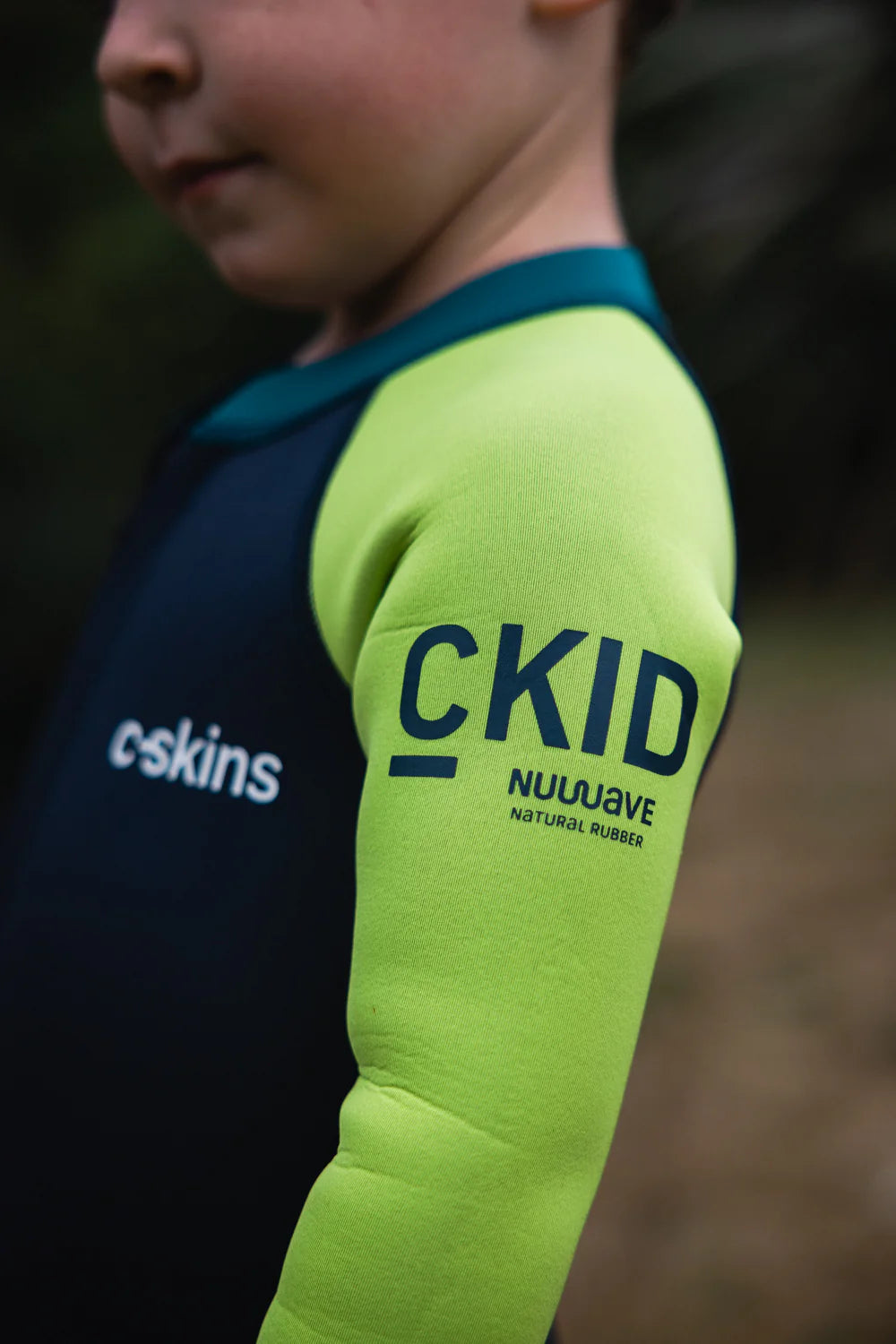 C-Skins Toddler NuWave C-Kid Front Zip Wetsuit - BlueStone/Lime