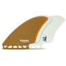 Futures Christenson Keel Twin Fins - Brown/White