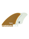 Futures Christenson Keel Twin Fins - Brown/White