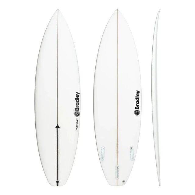 Christiaan Bradley The One 6ft 02 (34L) Surfboard Futures - White-Hardboards-troggs.com