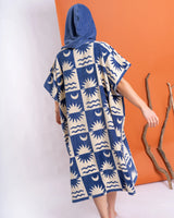Saltrock Equinox Towelling Poncho - Dark Blue