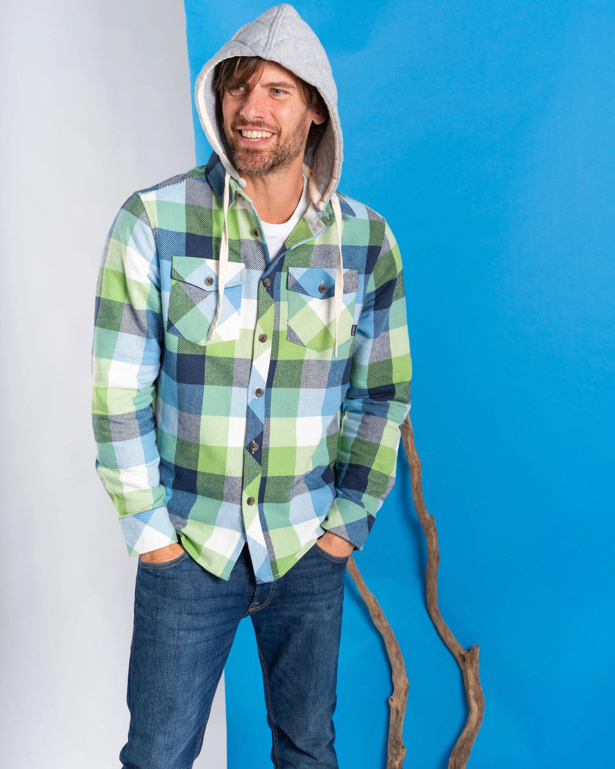 Saltrock Beale Hooded Flannel Shirt