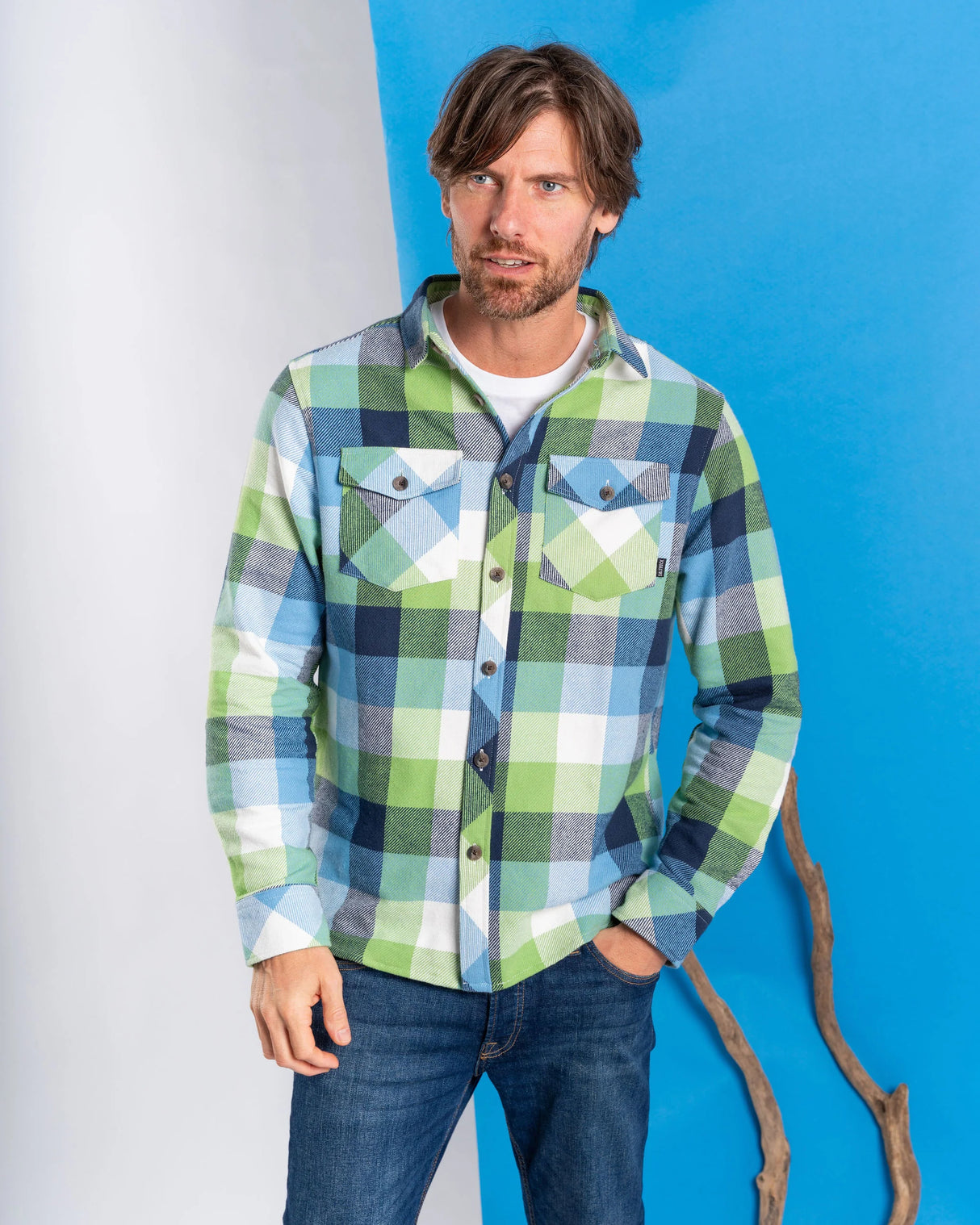 Saltrock Beale Hooded Flannel Shirt