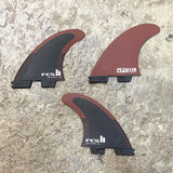 FCS 2 Pyzel PC Aircore Thruster Fins - Black/Shiraz