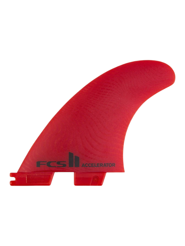 FCS 2  Accelerator Neo Glass EcoBlend Thruster Fins - Red