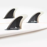 FCS 2  Reactor PC Thruster Fins - Charcoal/Black