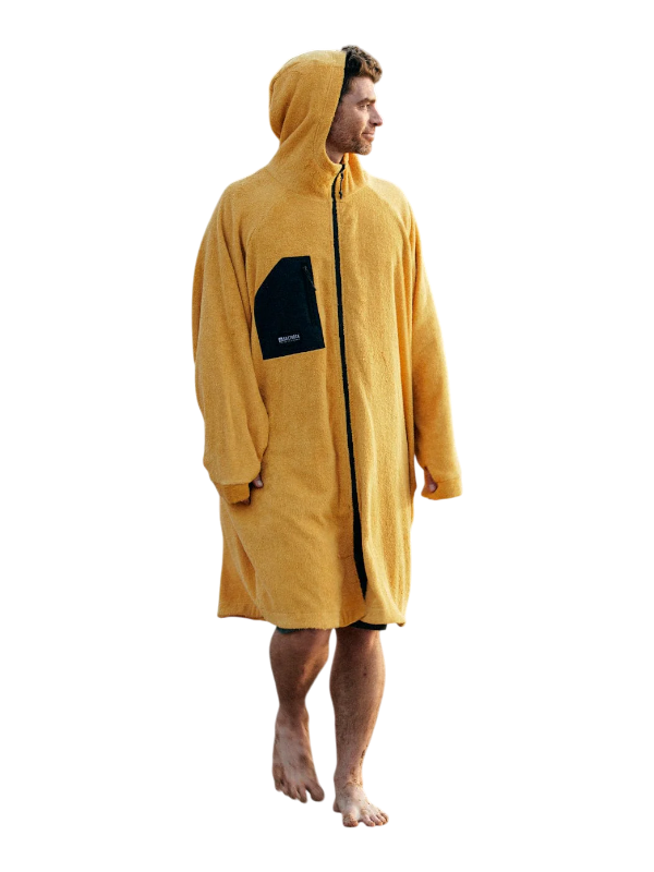 Saltrock 3 in 1 Recycled Changing Robe - Black/Yellow