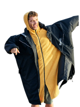 Saltrock 3 in 1 Recycled Changing Robe - Black/Yellow