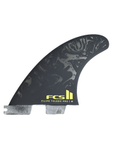 FCS 2 Filipe Toledo PG Accelerator Thruster Fins - Black/Acid
