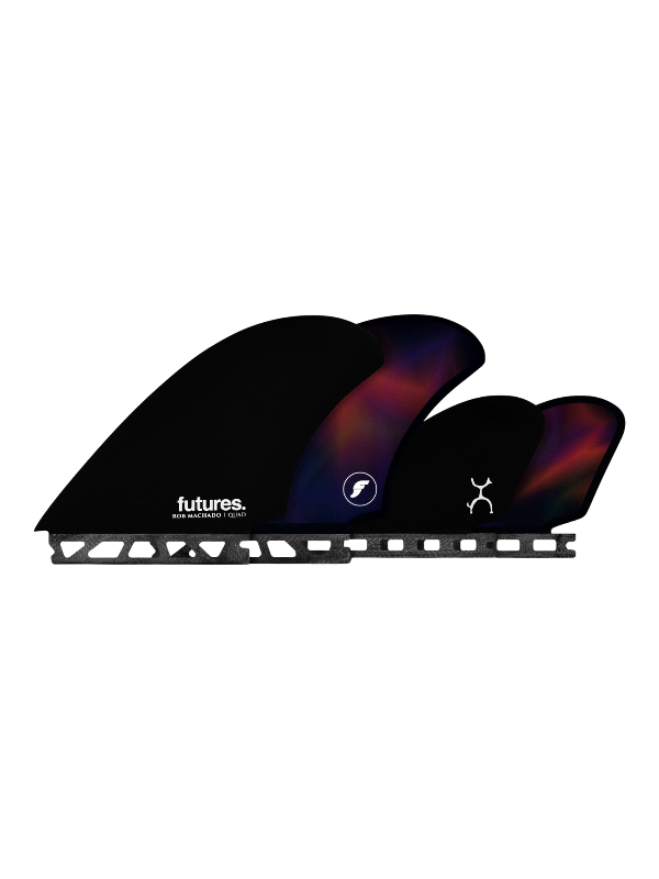 Futures Fins Machado Honeycomb Quad - Black/Swirl