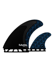 Futures Fins Rasta Twin+1 - Black/Blue