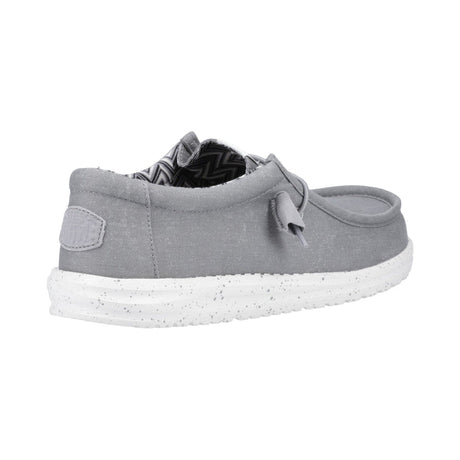 HEYDUDE Wally Canvas Shoe - Light Grey-Footwear-troggs.com