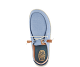 HEYDUDE Wendy Chambray Boho Canvas Shoe - Blue-troggs.com