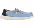 HEYDUDE Wendy Chambray Boho Canvas Shoe - Blue-troggs.com